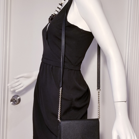 KATE SPADE NEW YORK DESIGNER MINIT PURSE GOLD CHAIN CROSSBODY TEXTURED LEATHER - Picture 9 of 9